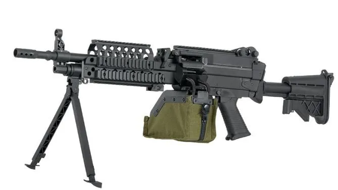 DBoys MK46 Sportsline LMG inkl. 2500 Schuss Box Mag 0,5 Joule AEG Black